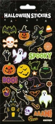 Pegatinas halloween black – decoración reutilizable