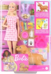 Barbie nacimiento de cachorritos set de juego