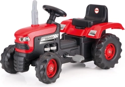 Gran tractor de pedales rojo Dolu
