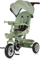 Triciclo con techo 2 en 1 CHIPOLINO Marathon, verde pastel