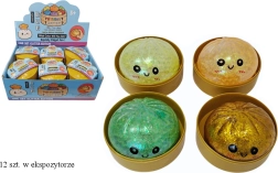 Muñeco antiestrés tipo dumpling con purpurina