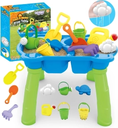 Mesa infantil de agua y arena WOOPIE 2 en 1 con 9 accesorios