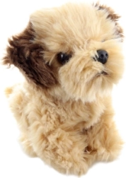 Perrito de peluche Shih‑tzu eco-friendly 15 cm