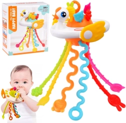 Juguete sensorial y mordedor con forma de cisne para bebés