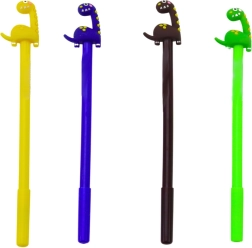 Bolígrafo con dinosaurio, tinta negra 0,5 mm – surtido de colores