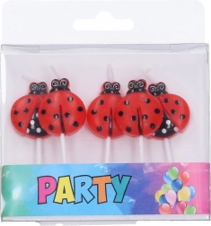 Vela de fiesta Mariquita - Set de 5 uds