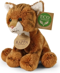 Gatita de peluche roja sentada de 14 cm eco friendly