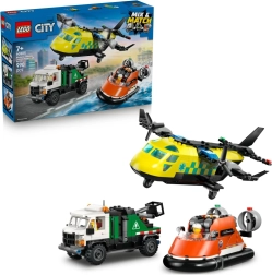 LEGO City Remix: avión, vehículo de servicio y aerodeslizador