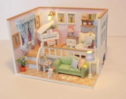 Casita en miniatura Hogar de tus sueños – creativo kit DIY con iluminación LED