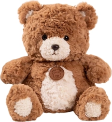Osito de peluche con medallón marrón 25 cm