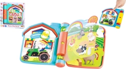 Libro de juego interactivo de granja con sonidos, de plástico, 6m+
