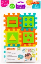 Puzzle encajable de madera para niños 3+