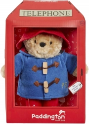 Oso de peluche PADDINGTON en una cabina telefónica de Rainbow Designs