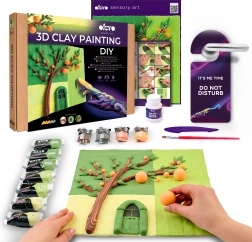 Okto set artístico para pintar con masa Siesta naranja 30 × 30 cm