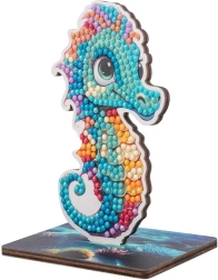 CRYSTAL ART Pintura con diamantes Caballito de mar
