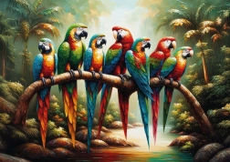 Puzzle Paraíso tropical de 500 piezas