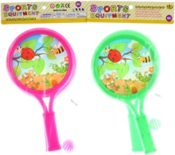 Set infantil de palas con pelota y cesta – motivo de animales