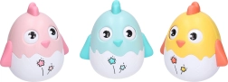 Pollito roly poly con cascabeles 12 cm