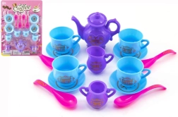 Set de café y té de plástico para niños, 15 piezas