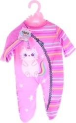 Ropita para muñeca con gatito – pelele con gorrito