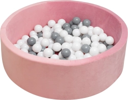 Piscina seca infantil con pelotas New Baby rosa