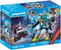 Playmobil robot vs planeador – set de construcción de 96 piezas