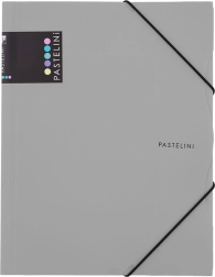 Carpeta con goma A4 PASTELINI gris