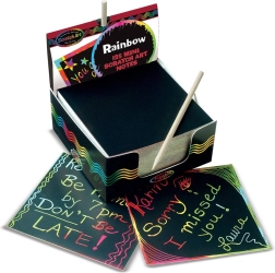 Set de Scratch Art con tarjetas multicolores para niños