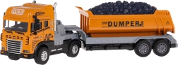 Camión volquete interactivo con luces y sonidos 1:24