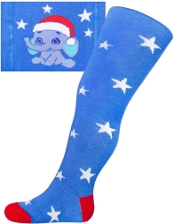 Pelele navideño de algodón New Baby azul con elefante 68 (4–6 meses)