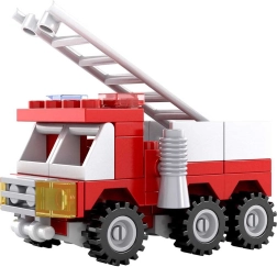 Juego de construcción compatible bloxo Bomberos – camión, 53 piezas