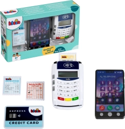 Terminal de pago POS de juguete con smartphone y accesorios KLEIN