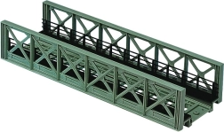 Puente de cajón Roco H0 de vía única, modelo de plástico 1:87