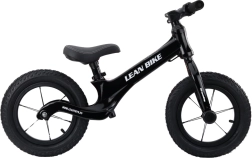 Bicicleta de equilibrio Magnezio RS con cuadro ultraligero de magnesio, ruedas EVA de 12" – negra