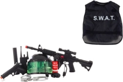 Set de policía SWAT con casco y equipo táctico para niños