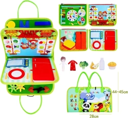 Puzzle infantil de doble cara en bolsa SUPERHÉROES, 49 piezas, de PETIT COLLAGE