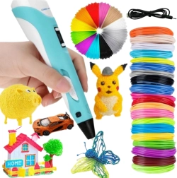 Woopie bolígrafo 3D para niños con pantalla LED – set creativo