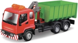 Vehículo de servicio Bburago con elevador de gancho y grúa 1:43