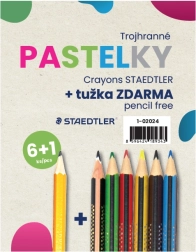 Juego de lápices de colores triangulares 6 uds + 1 lápiz STAEDTLER