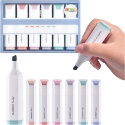 Set de mini resaltadores en colores pastel, 6 uds.