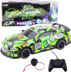 Coche deportivo RC verde