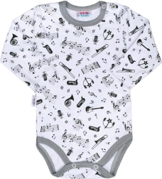 New Baby Music body de algodón para bebé con manga larga