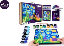 Pintura con masa por números – El Principito: cielo nocturno 29 × 29 cm