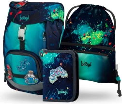 Set escolar BAAGL Airy Chill: mochila, estuche, bolsa