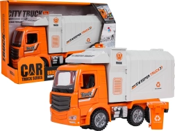 Camión de basura interactivo con luces y sonidos – naranja