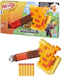 Nerf Minecraft Firebrand lanzador de espuma en forma de hacha