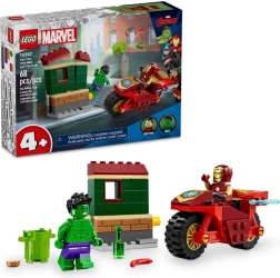 LEGO® Marvel 76287 La moto de Iron Man y Hulk