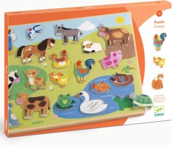 DJECO puzzle de encaje granja