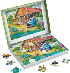 Puzzle EUROGRAPHICS Connecting Pieces: tiendecita rural 48 piezas