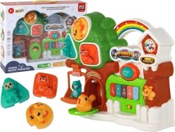Piano forestal musical para niños – panel educativo interactivo con melodías y animalitos
